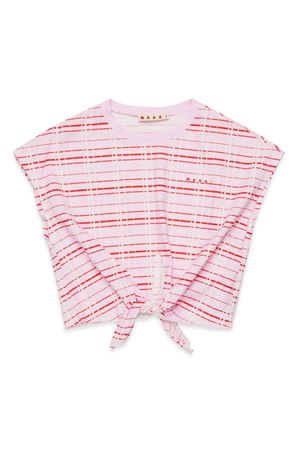 pink cotton top MARNI KIDS | M01452M00US0M347